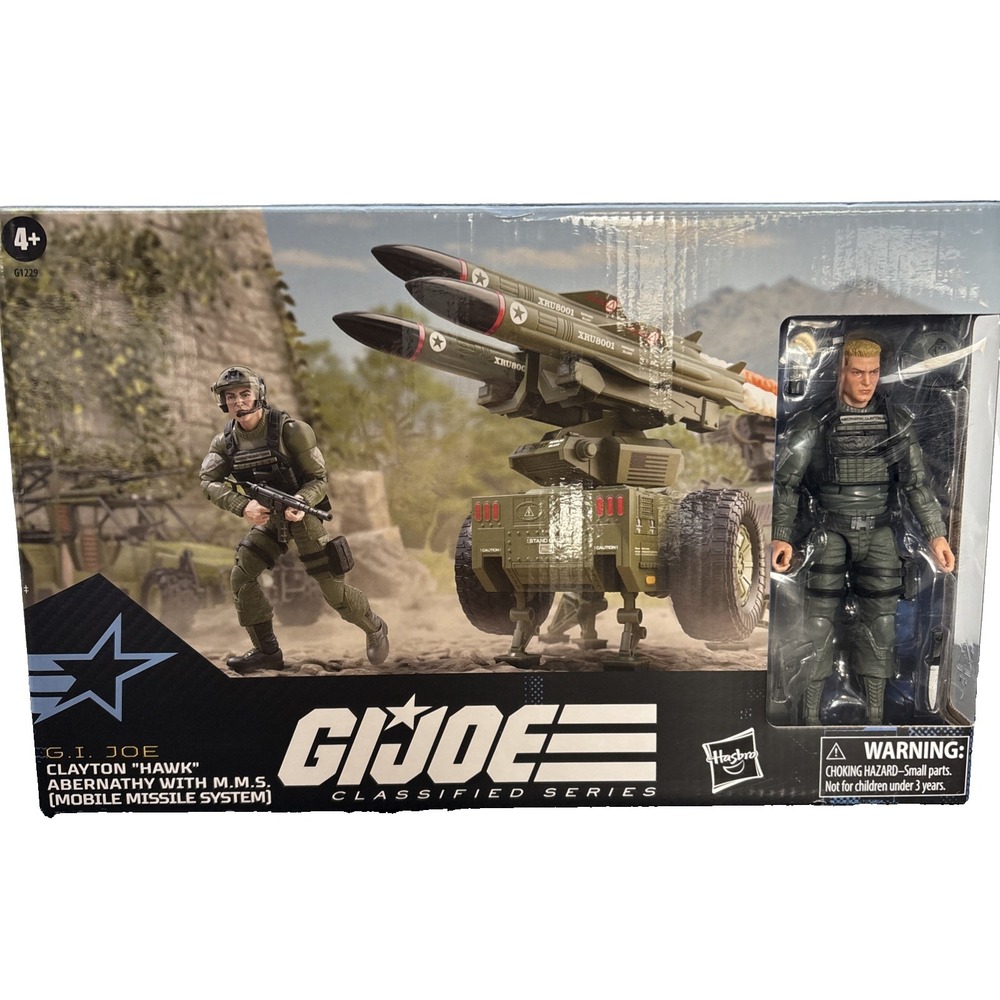 GI JOE CLASSIFIED CLAYTON HAWK ABERNATHY WITH M.M.S. ACTION FIGURE SET #182